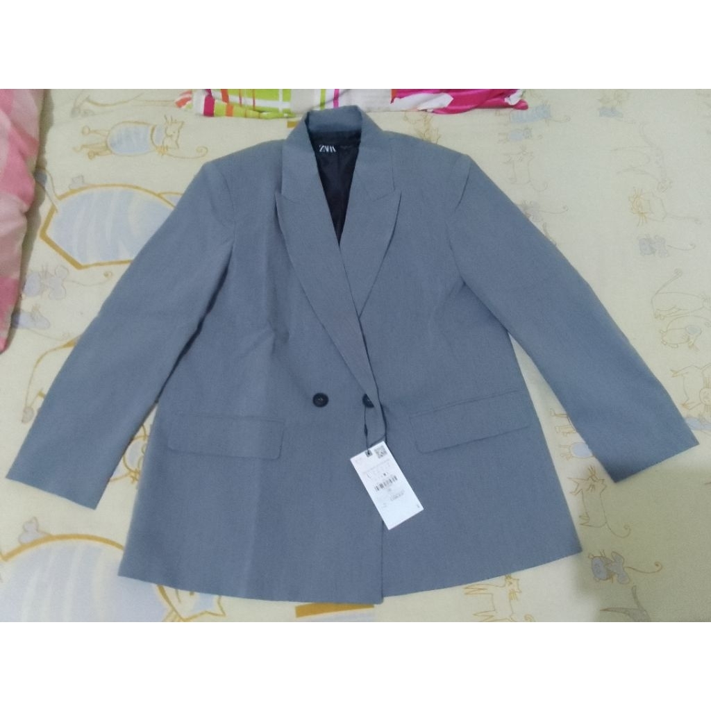 BLAZER JAS WANITA ORIGINAL ZARA SIZE L - DISKON