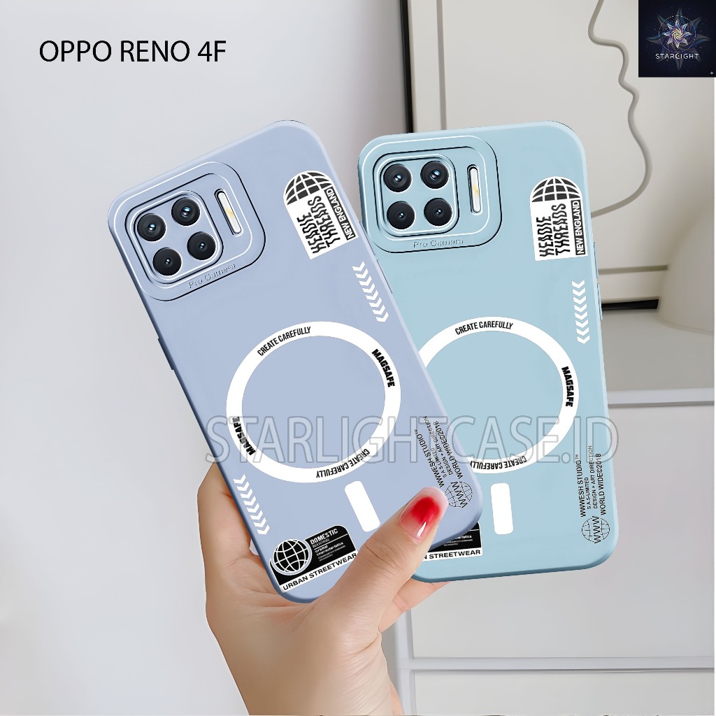 Case hp Oppo Reno 4F / 4 / 4pro / 5 / 5F / 6 Softcase Procamera Logo Iphone Starlight Pelindung Bela
