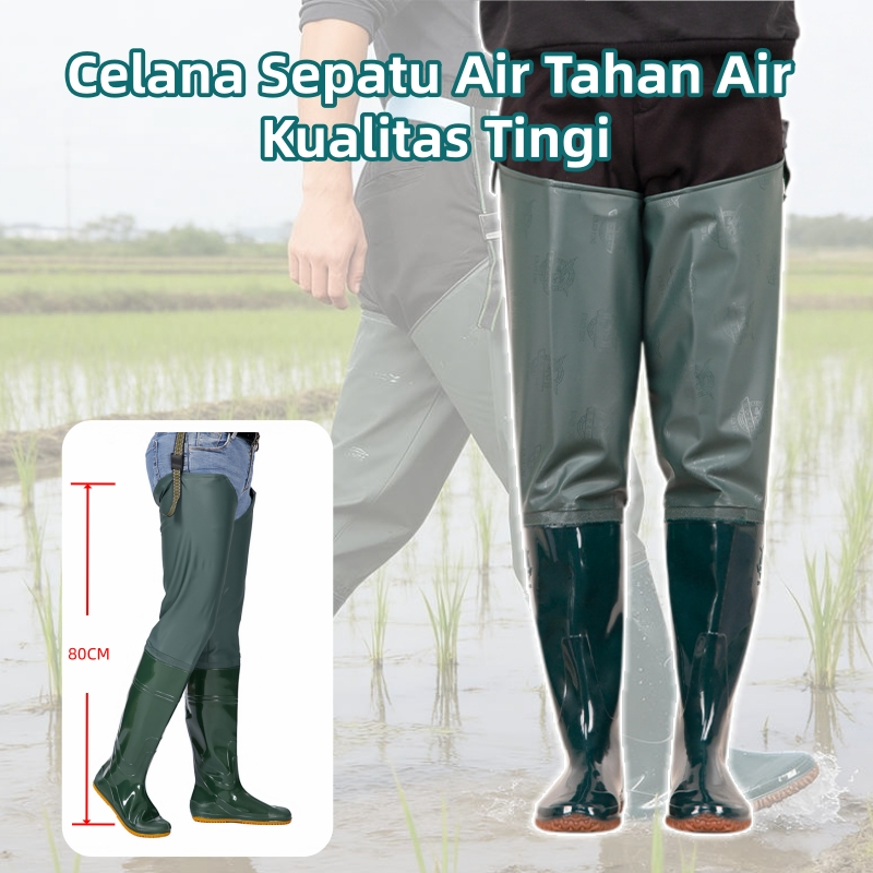 Ebal Celana Wader Mancing Tidak gampang sobek Anti Air Celana Wader Pancing Sepatu Wader Anti Slip P