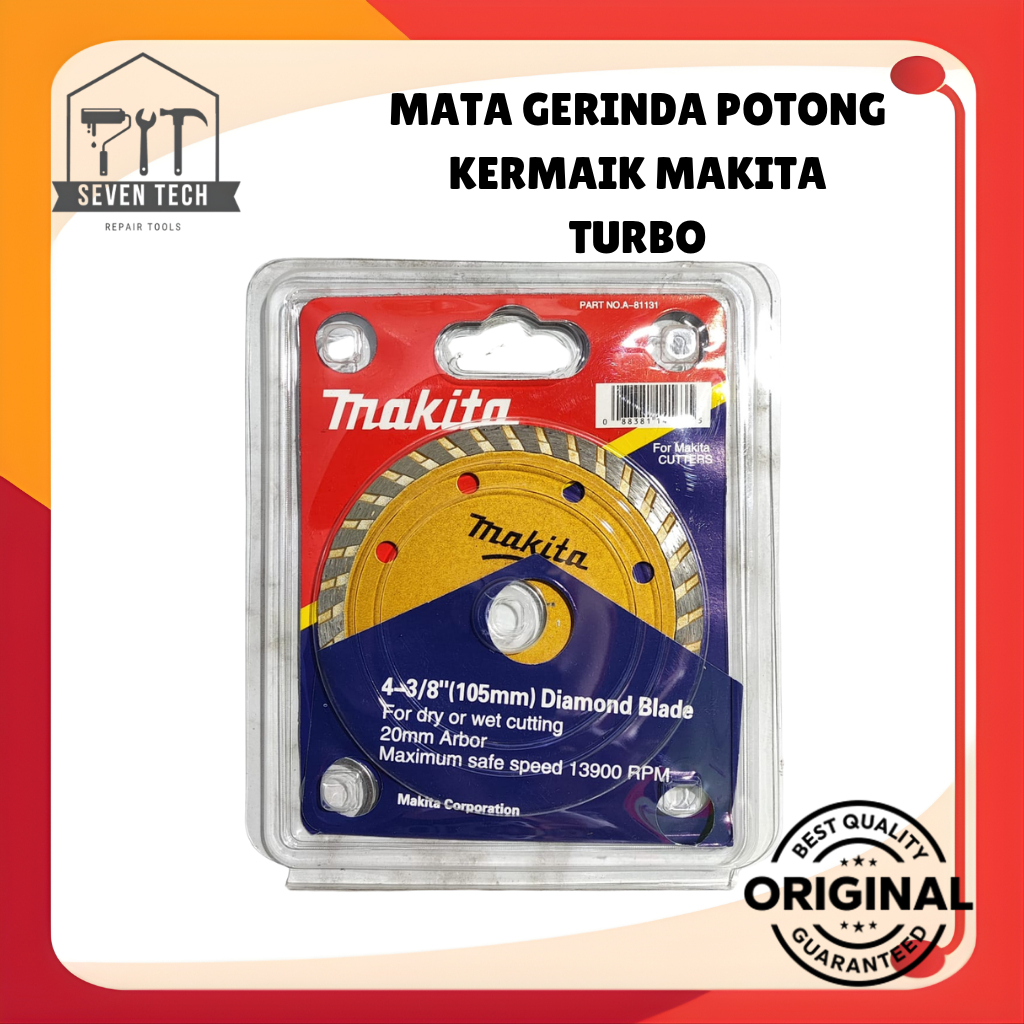 MAKITA TURBO MATA GERINDA POTONG KERAMIK TURBO 4" DIAMOND WHEEL MAKITA TURBO 4" POTONG GRANIT