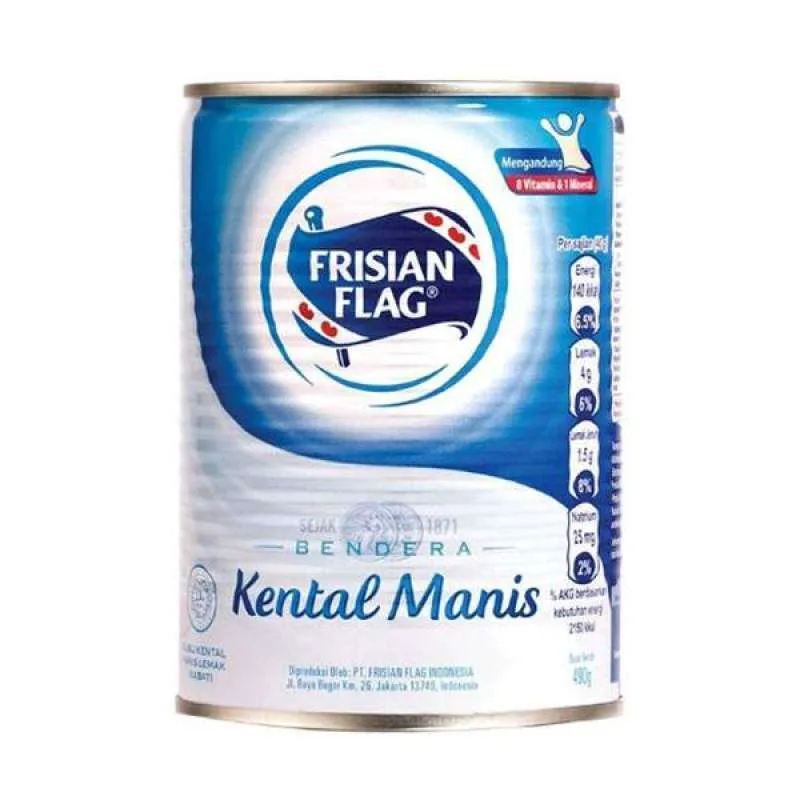 Frisian Flag Susu Kental Manis Kaleng 490gr Original