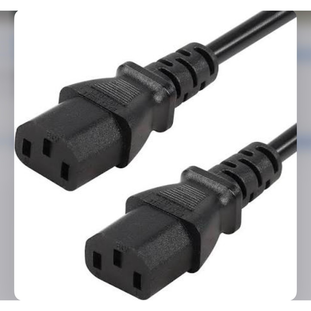 Kabel Power Cord C13 C13 3x1.5mm 1 Meter C13-C13 custom 3x 1.5mm 1M