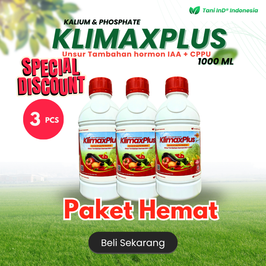 Tanaman Bisa Berbunga Lebih Cepat Bahkan Diluar Musim KlimaxPlus 1Liter Kalium & Phosphate 1000ml Ta