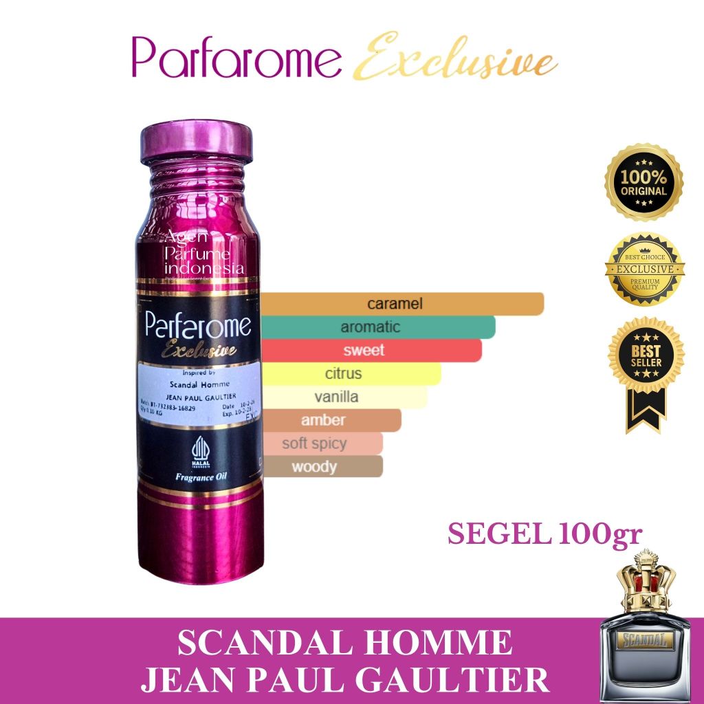 SCANDAL HOMME By PARFAROME EXCLUSIVE Segel 100gr