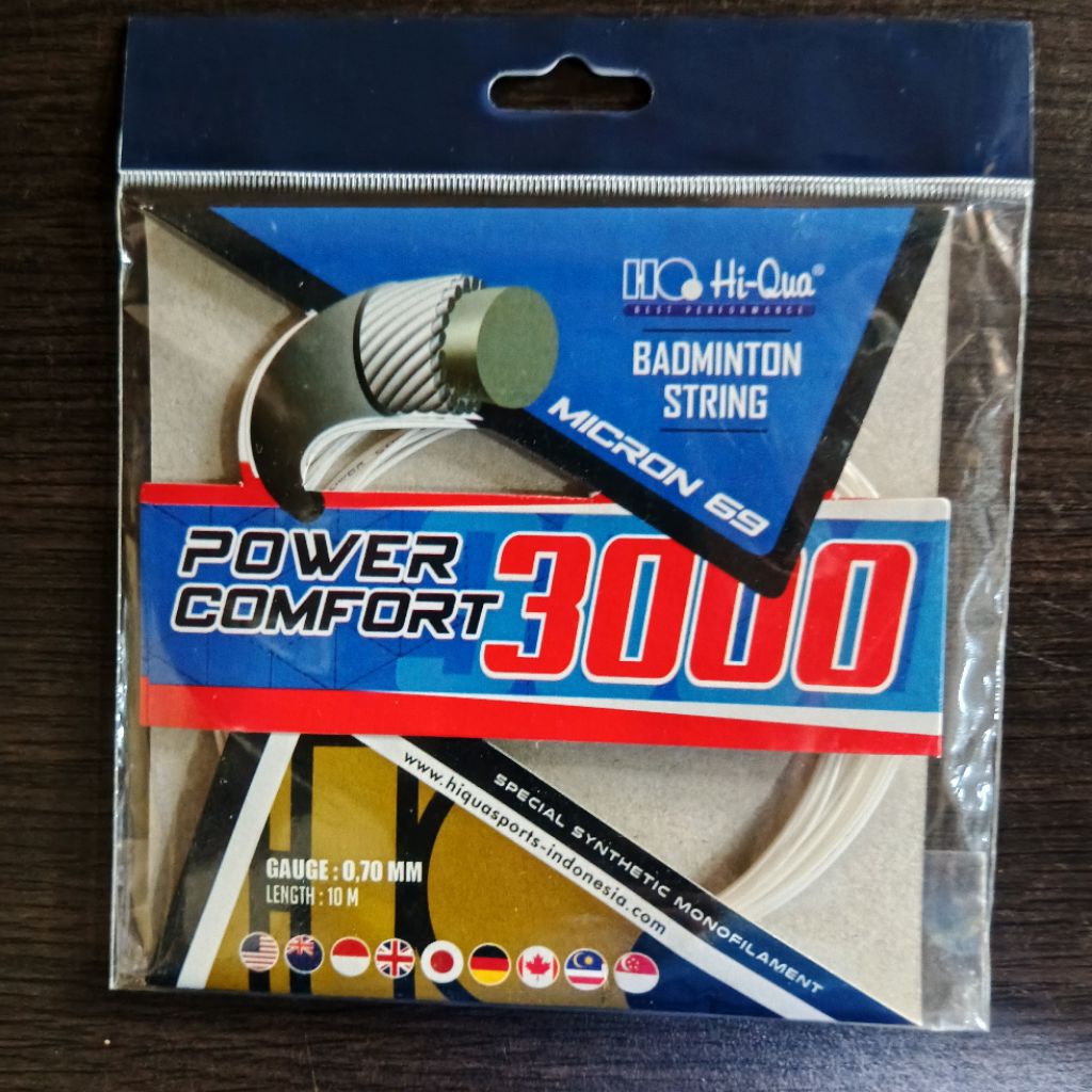 Senar badminton HIQUA POWER COMFORT 3000 ORIGINAL