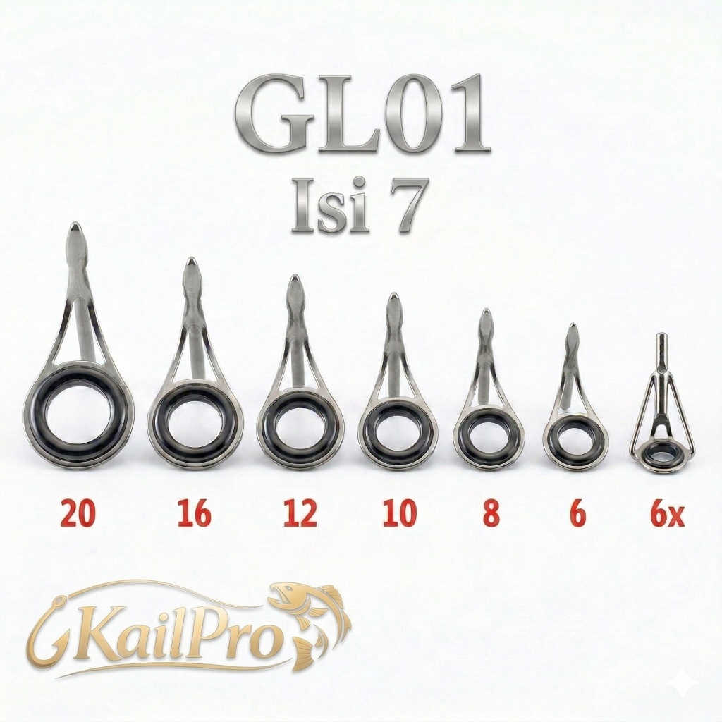 Ring Guide Joran Pancing Galatama GL01 Silver - Kolongan Keramik Anti Karat