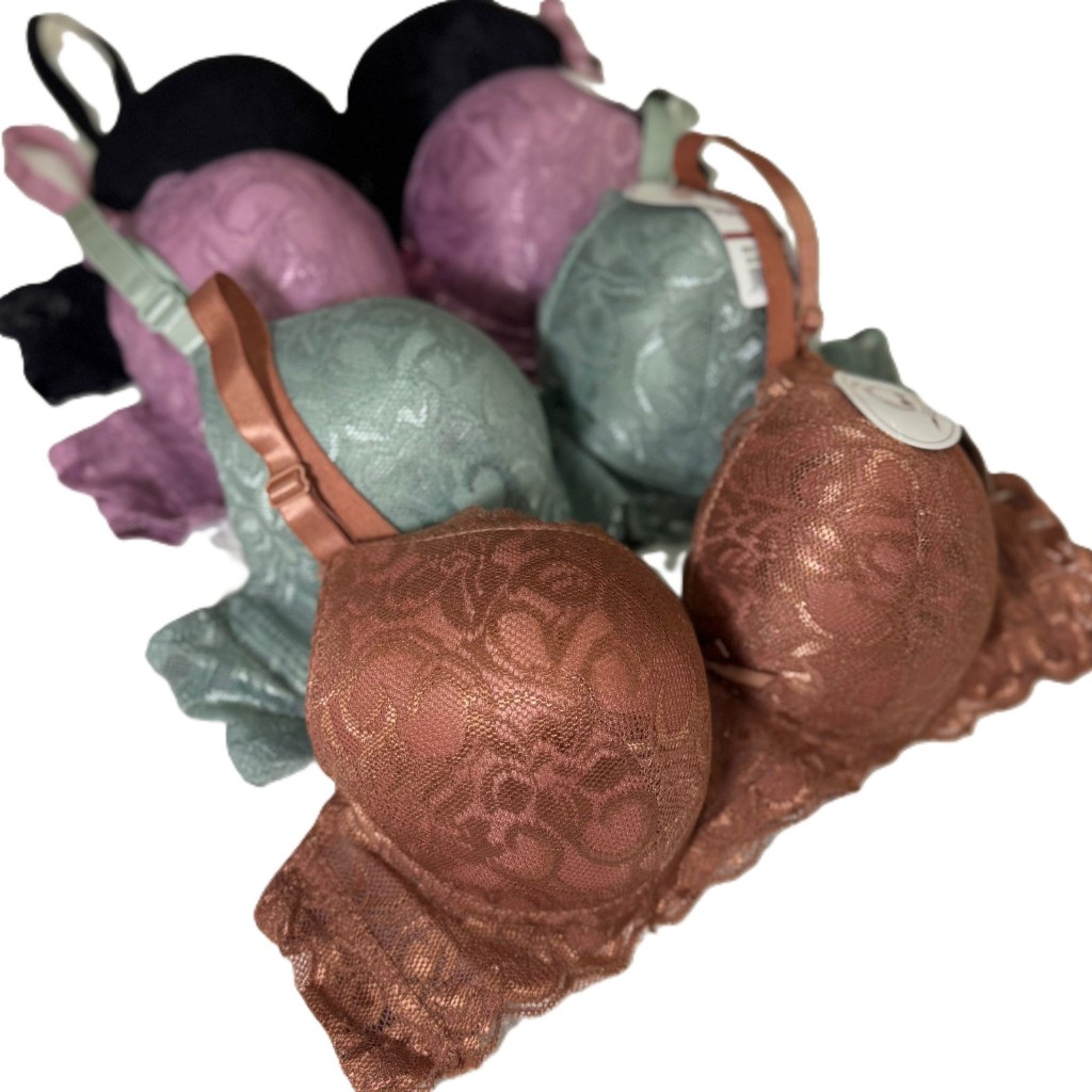 3pcs Bh bra Kawat Busa Tebal Cup Besar Push Up Size 38 40 42 44