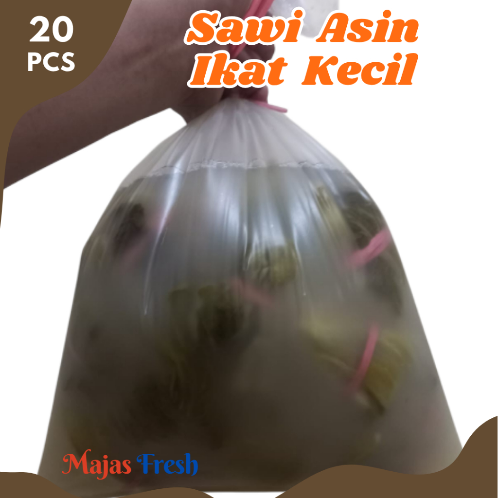 SAWI ASIN Ikat Kecil Segar - Sayur Asin / Sawi Layu Asin Ikatan Kecil Fresh | Isi 20 Pcs - Berat 4-4