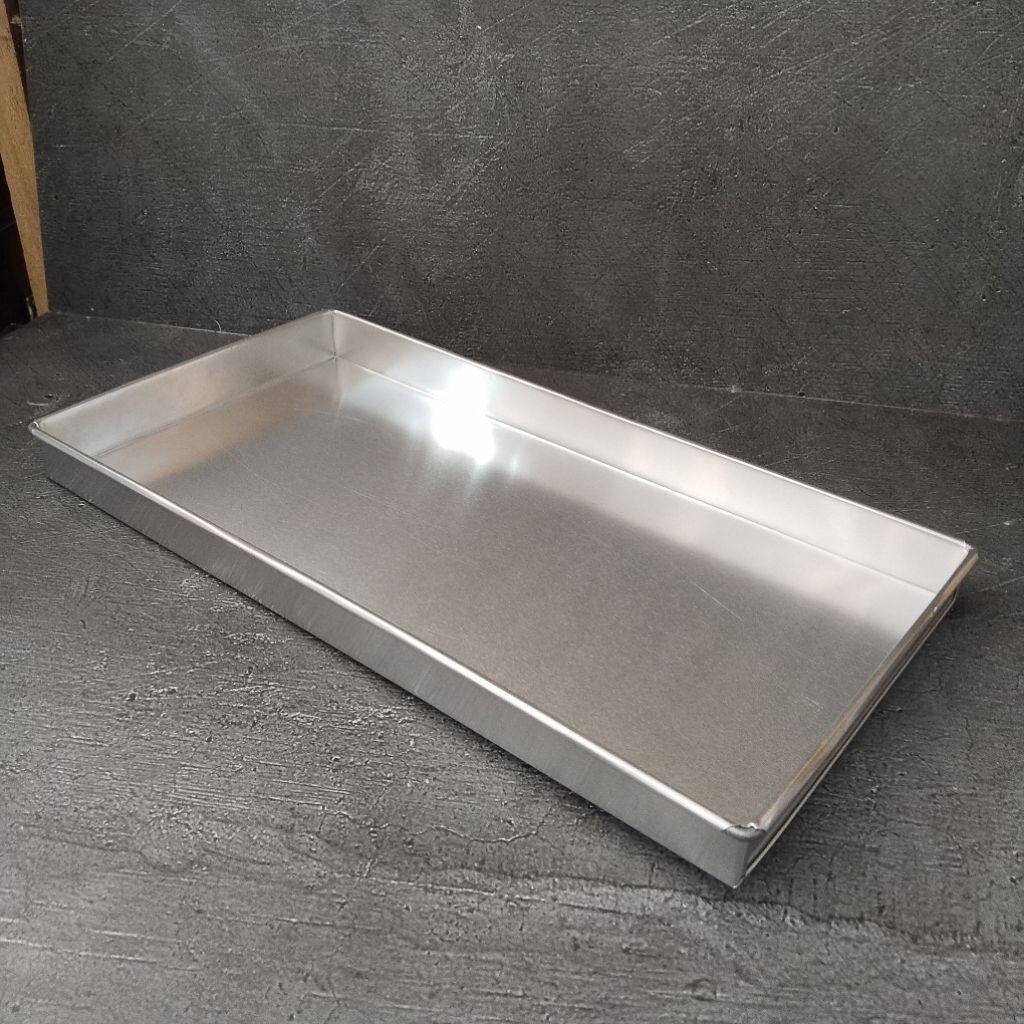Loyang Pizza Limo Anti Lengket Tebal Ukuran 40x20x3 Bahan Alumunium