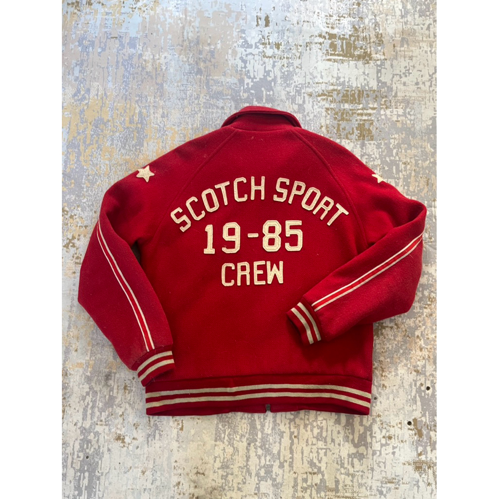 Scotch Soda Sport Crew Wool Jacket 80s Vintage