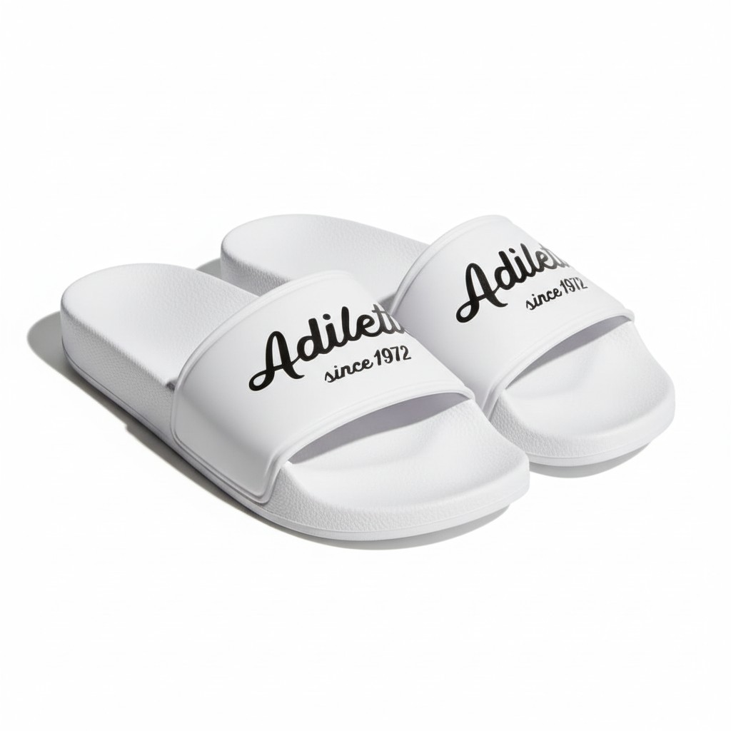 Adidas Sandal Slide Selop Pria Wanita Lifestyles Fleksibel Terbaru Anti Slip Adilete Putih