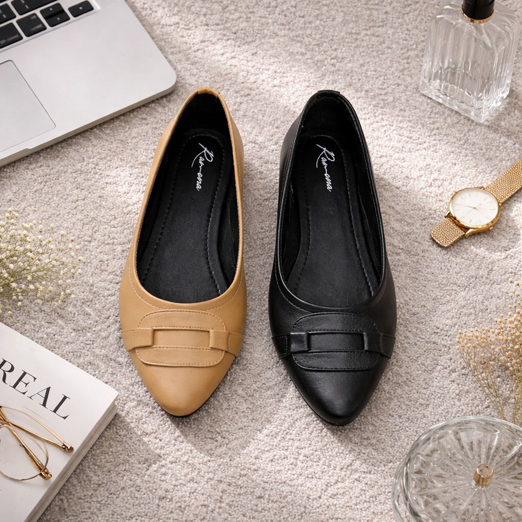 flatshoes wanita big size 41 42 43 44 45 V076