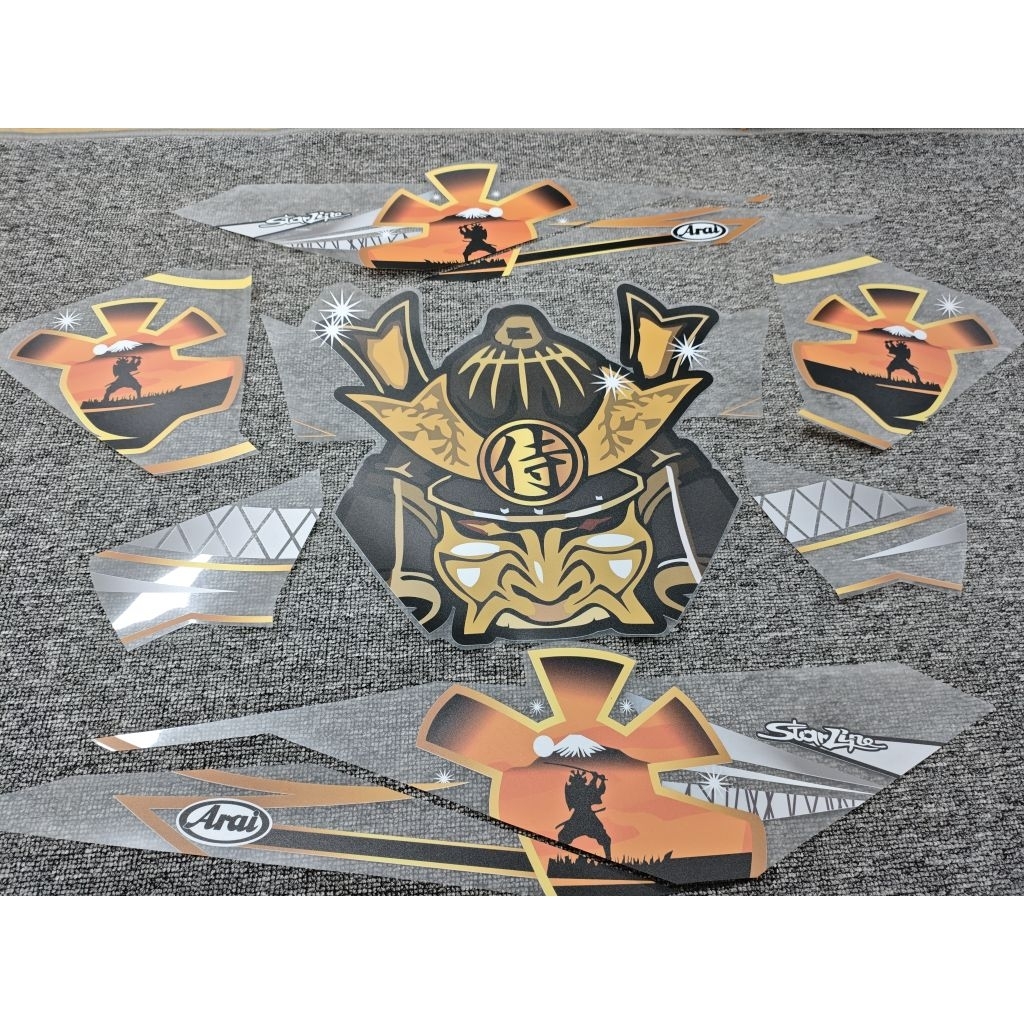 STRIPING TRANSPARAN VARIO LED OLD DESAIN ARAI