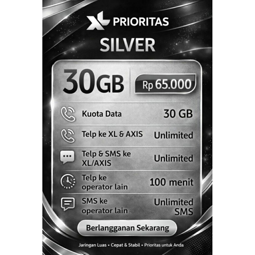 paket silver xl prioritas