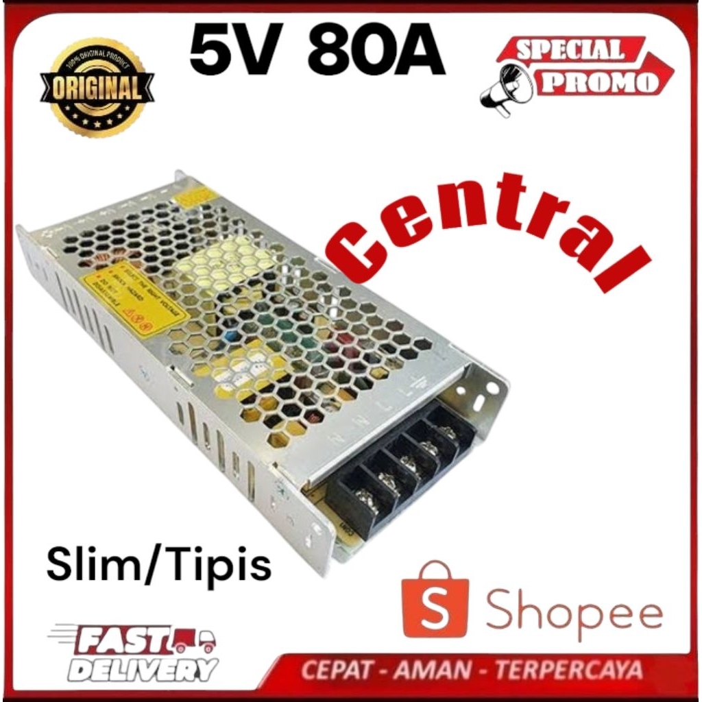 Trafo Psu 5V 80A Power Supply Switching 5v 80A Slim / Tipis 400 Watt