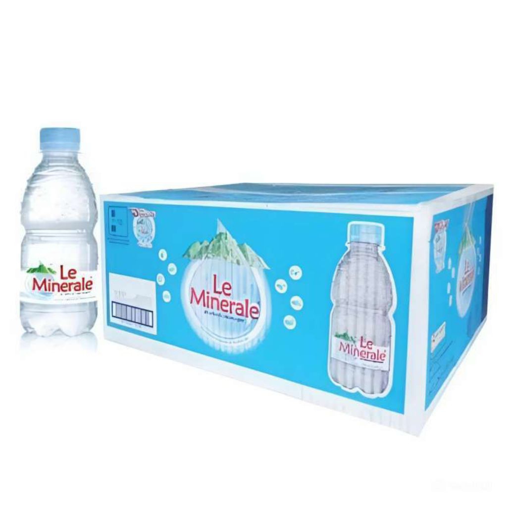 Le Mineral botol kecil ukuran 330 ml (1 dus = 24 botol)