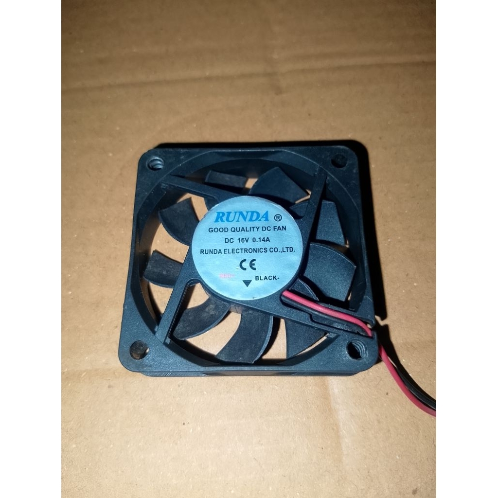 KIPAS COOLING FAN DC 12V 0.14A (6x6CM T 1.5CM) HIGH SPEED