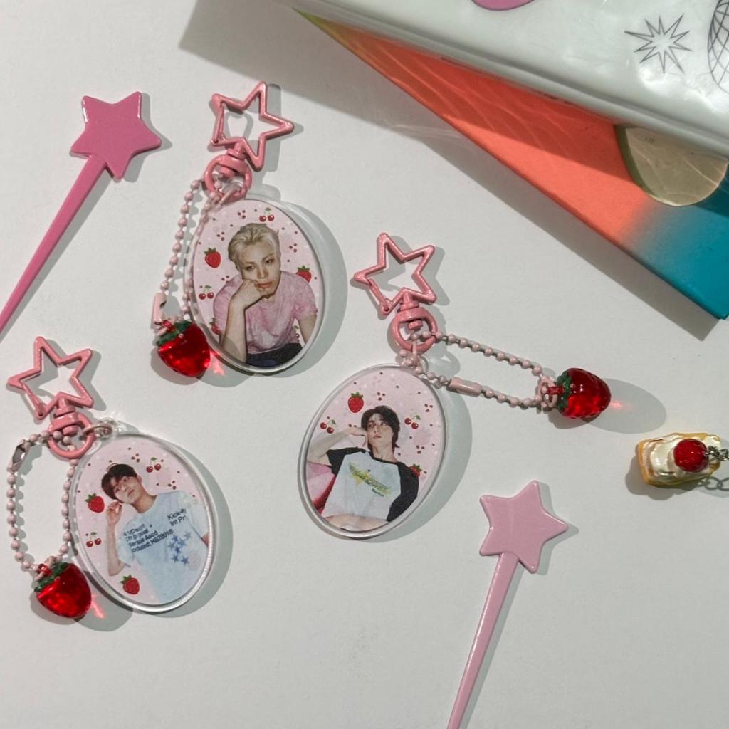 Acrylic keychain berry treasure cute (haruto, jeongwoo, junghwan)