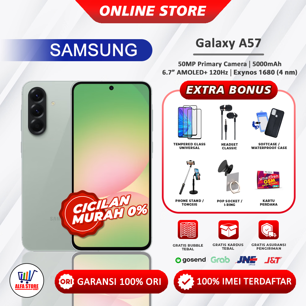 Samsung Galaxy A57 5G RAM 8/128GB - 8/256GB - 12/256GB Garansi Resmi