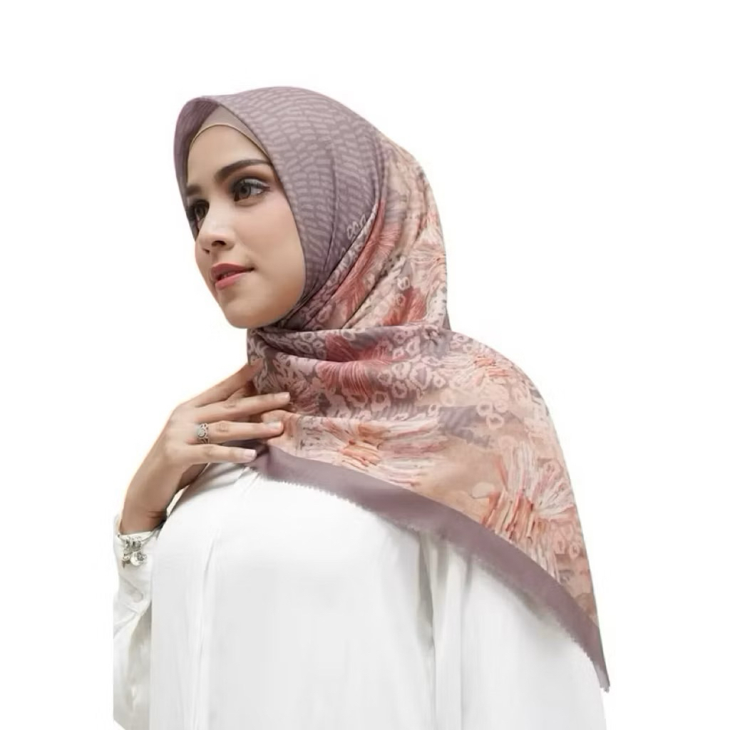 Buttonscarves Les Amities Reborn Voile Square -Taupe