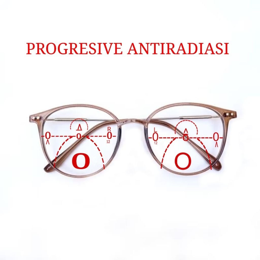 Kacamata Progressive Antiradiasi oval F 9531