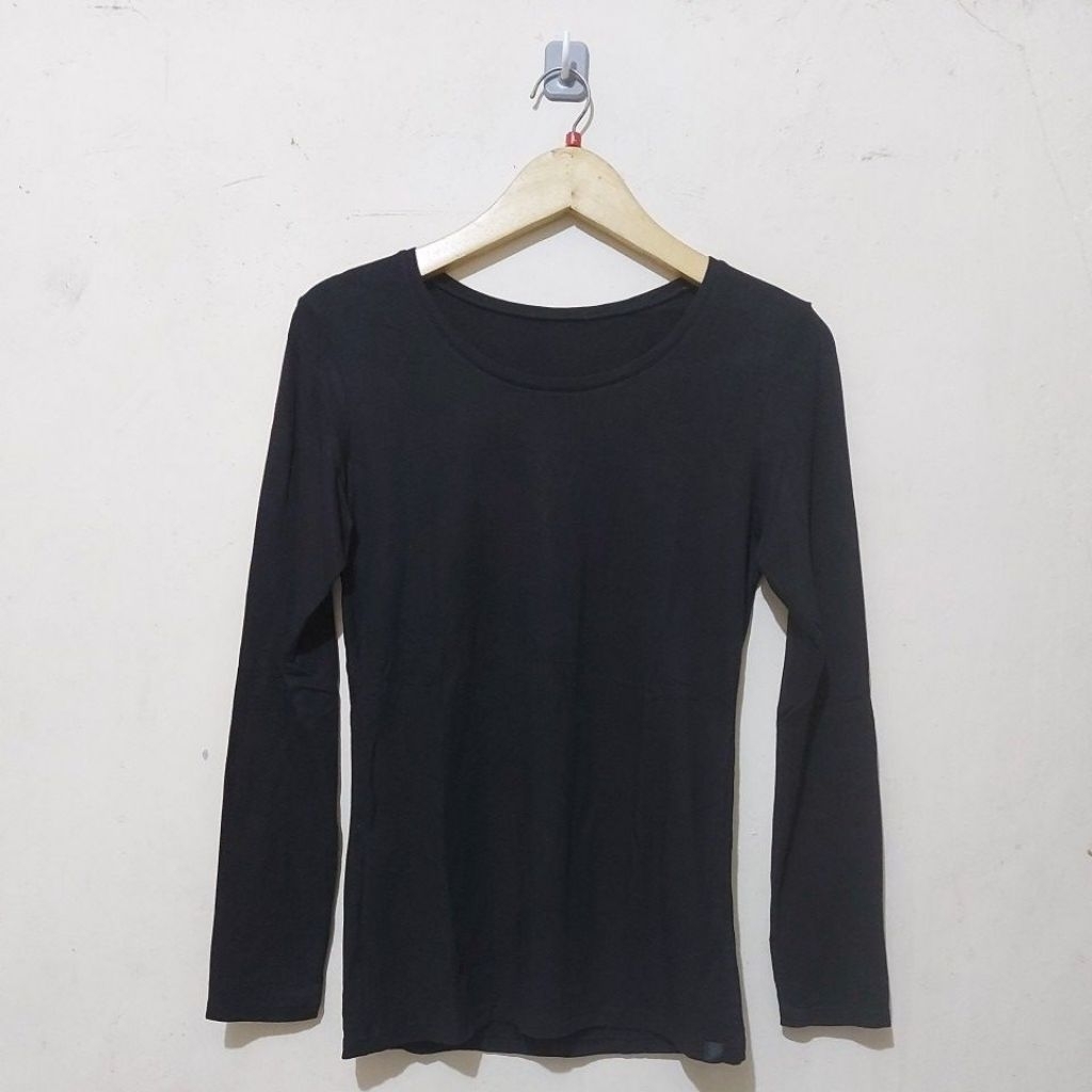 code:M750>Tshirt Heattech extrawarm crew neck UNI*L