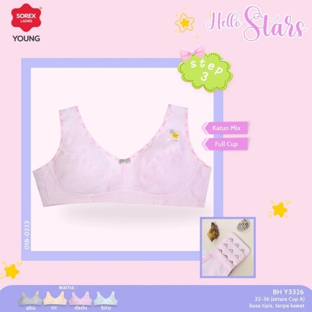 BRA SOREX YOUNG Y3326 STEP 3 BH REMAJA