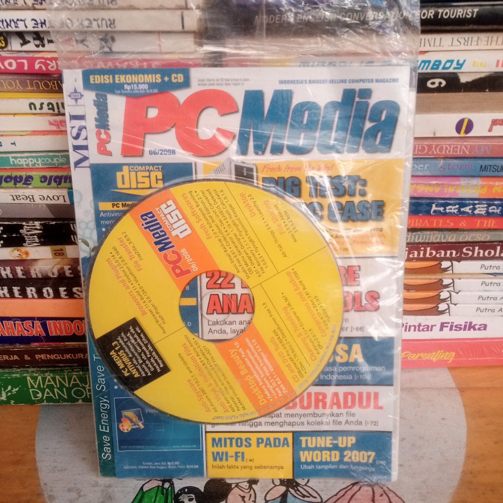 buku komputer PC media segel ada CD