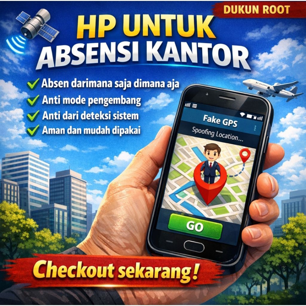 HP Fake GPS Siap Pakai Anti Deteksi | HP Absensi Online dengan Fake GPS Permanen Lifetime