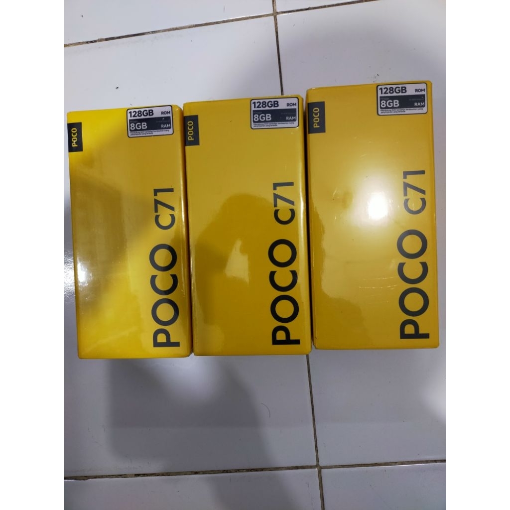 poco c71 4/128,Hp baru  Garansi resmi Original
