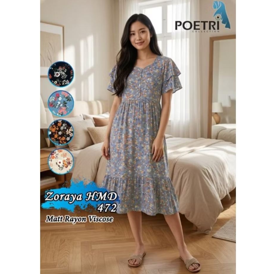 Daster Zoraya HMD 472 ||Dater adem|| daster kekinian