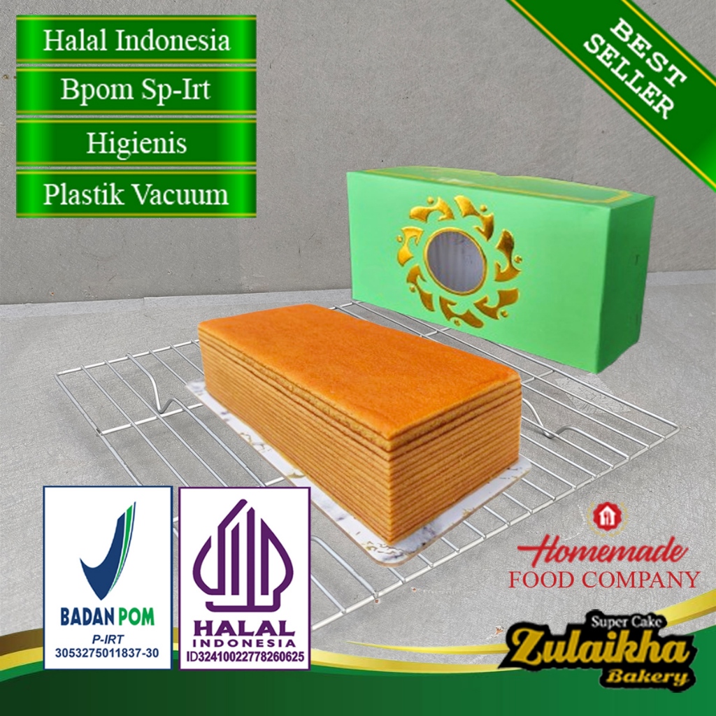 Lapis legit original 20 x 10 cm reguler wisman halal bpom sp-irt