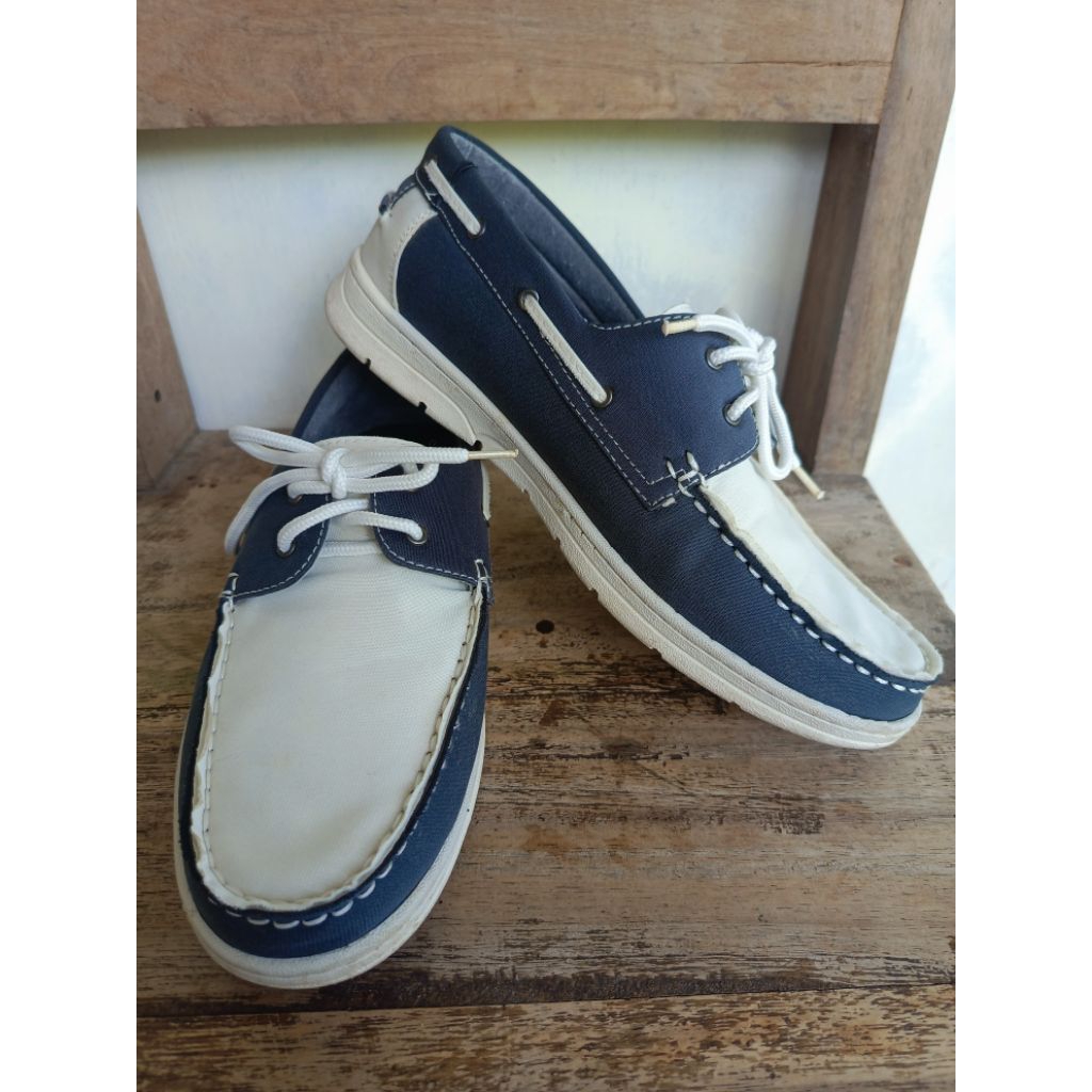 FILA BOAT SHOES "FABRIC" Sepatu Casual Pria #42 / 26,5cm