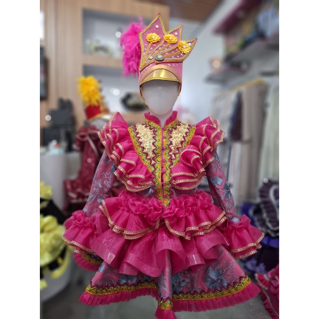 Baju Mayoret Kupu-Kupu/Kostum Mayoret Pink Fuchia/Kostum Mayoret Wanita