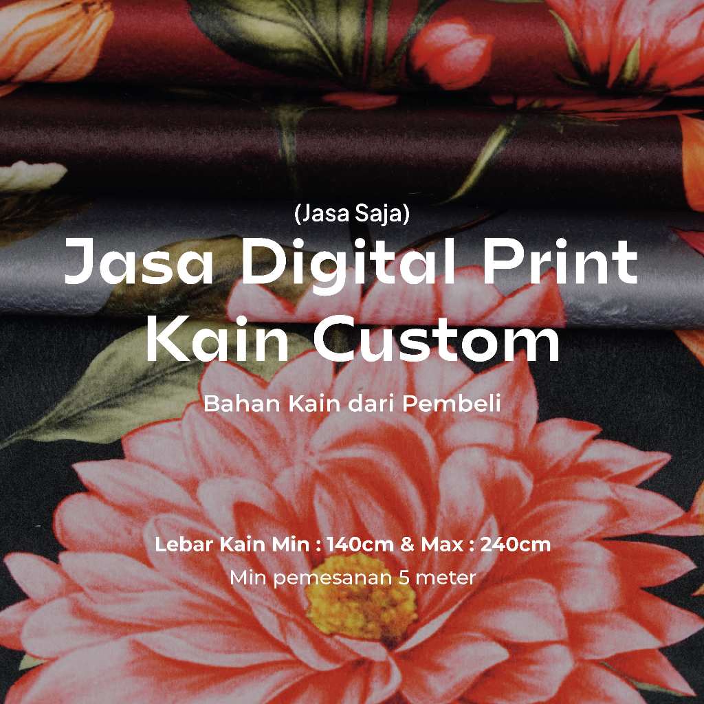 Regency - Jasa Printing Custom Kain Sublim Polyester/Kain Sofa/Kain Baju/Karpet/Keset/Cushion/Bantal