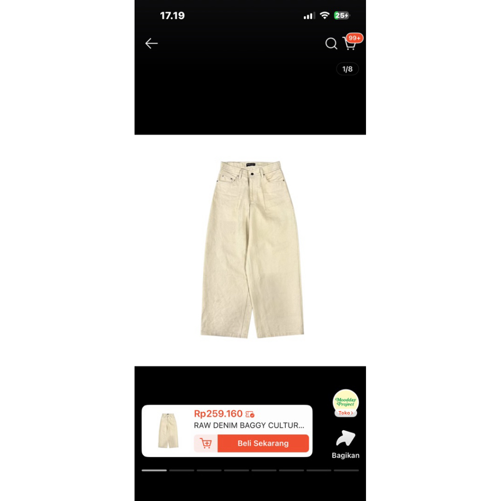 RAW DENIM BAGGY