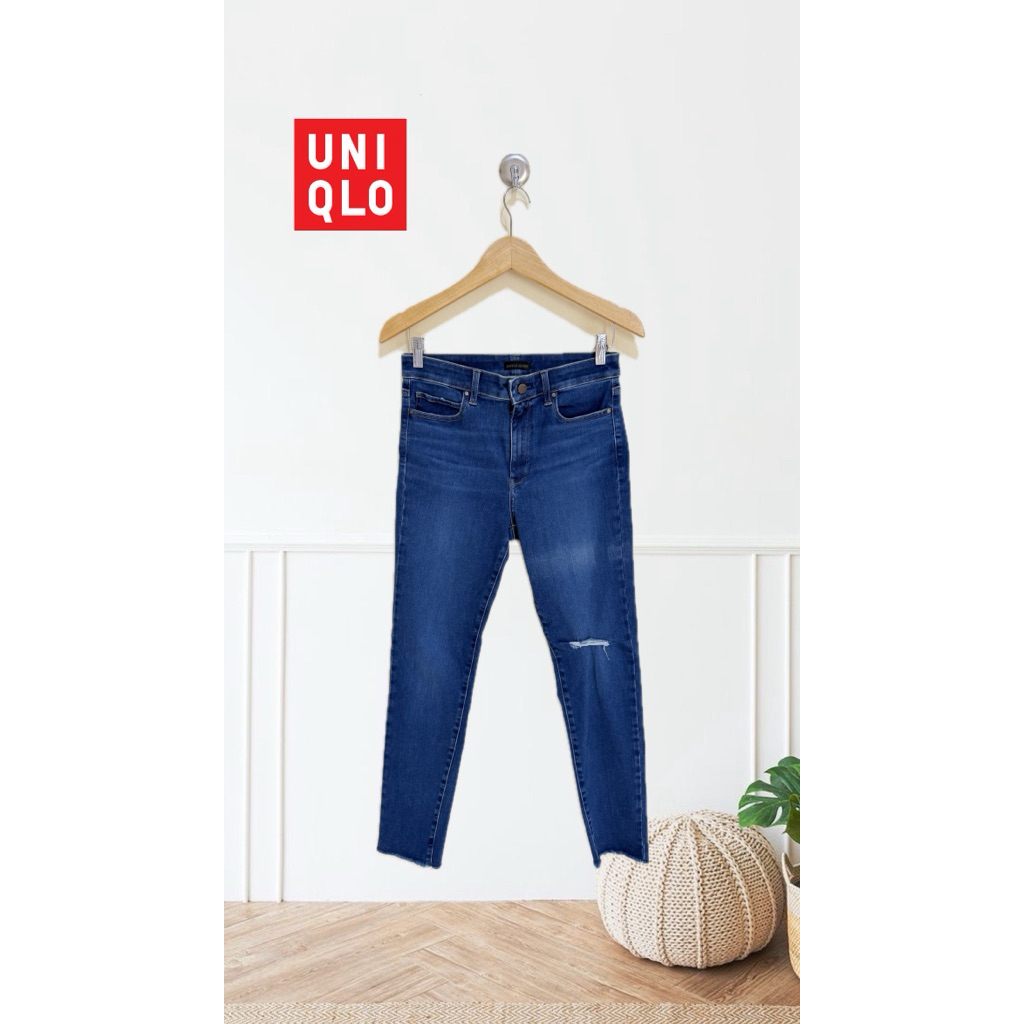 Uniqlo Jeans Wanita / ripped jeans uniqlo original 100%