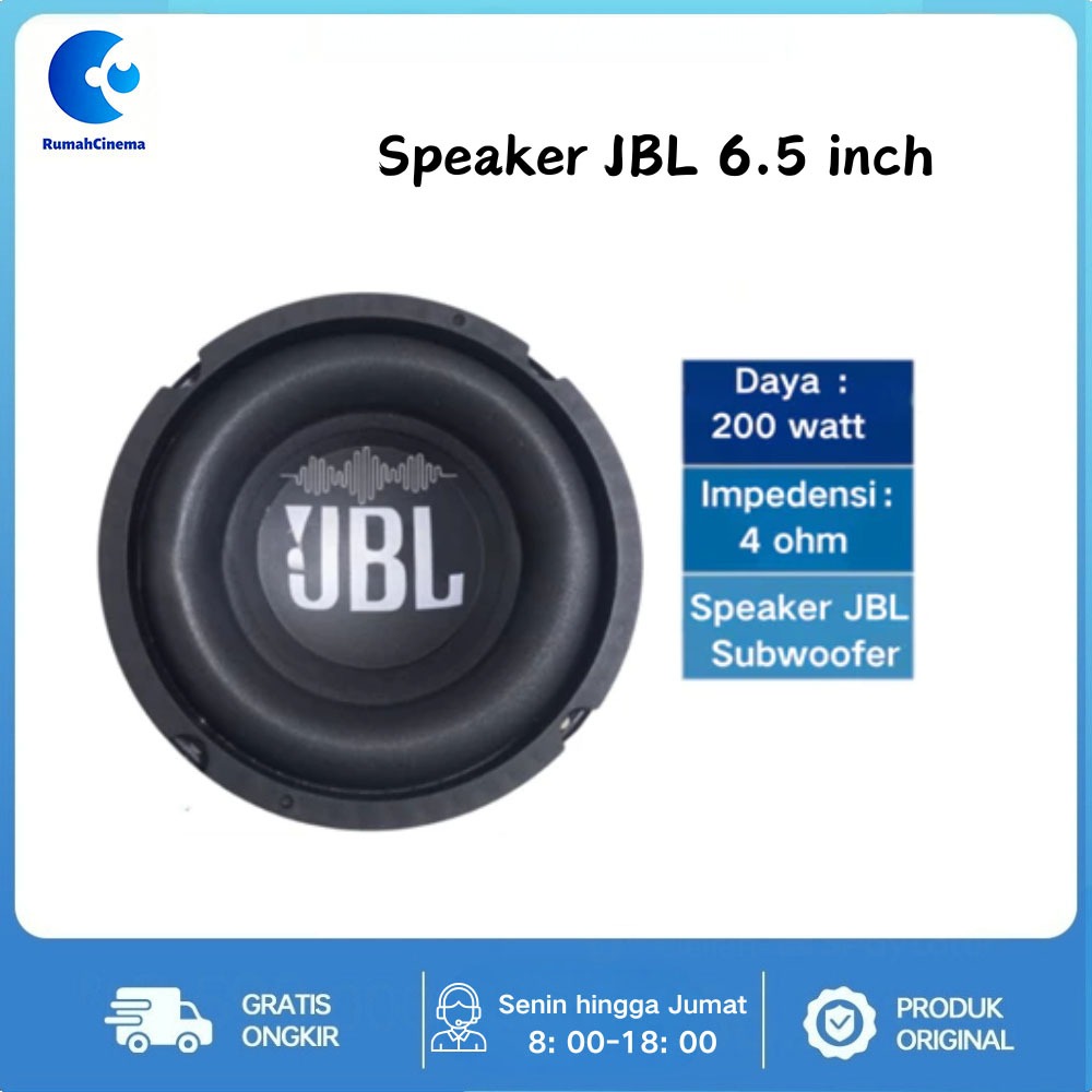 original Garansi 12bulan JBL Speaker Subwoofer JBL 6.5/8/10/12 inch 4 ohm 200 watt | Fullrange | Woo