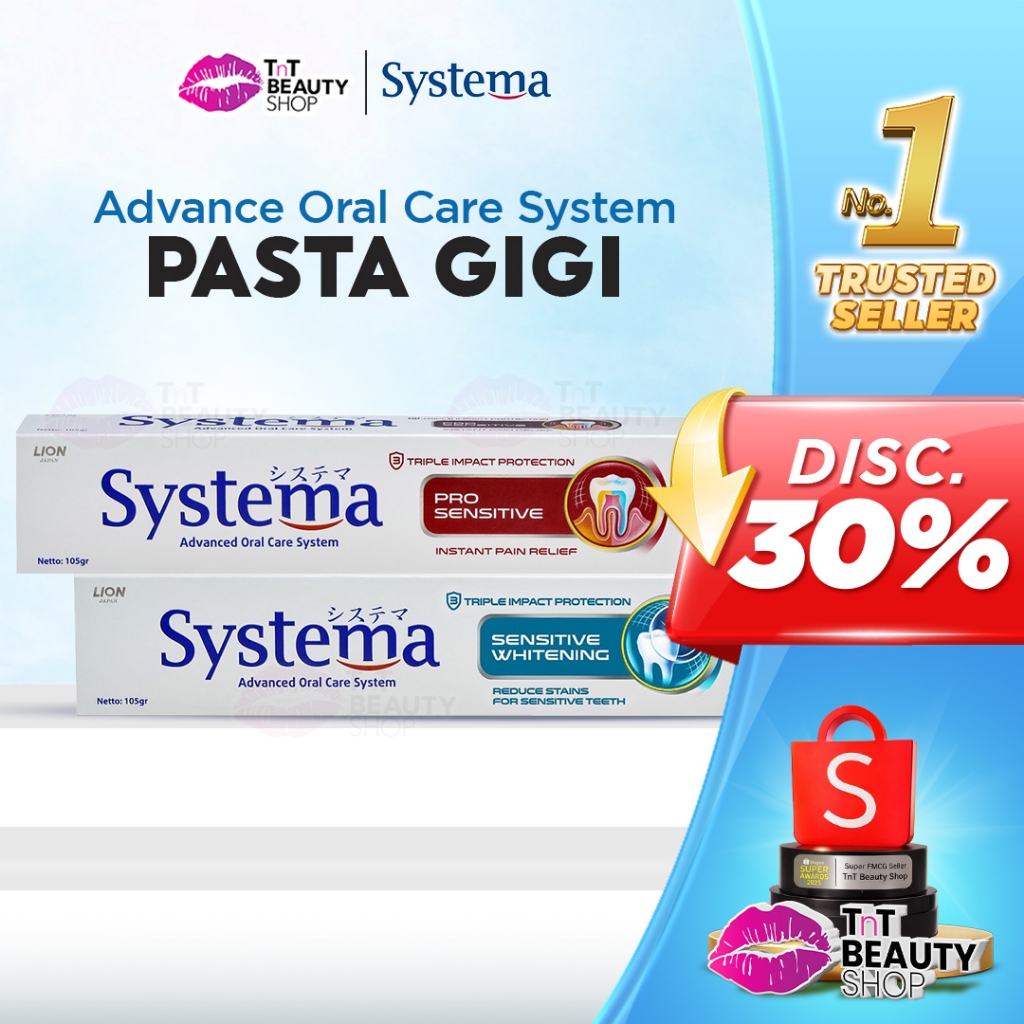 Systema Pasta Gigi 105gr | Pro Sensitive - Sensitive Whitening  | TnT Beauty Shop