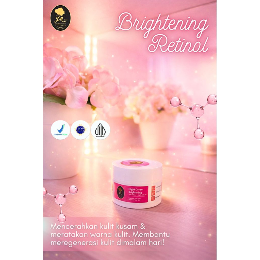JM Beauty NIGT CREAM BRITENING RETINOL BY JAUHARI M  | JMB CANGGU MOJOKERTO