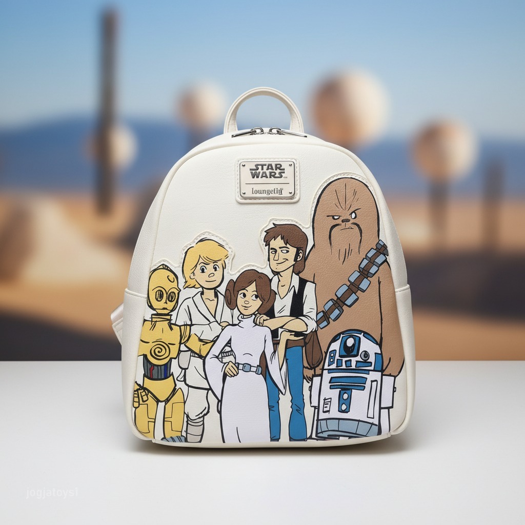Star Wars Loungefly Mini Backpack Tas Ransel Koleksi Disney Parks Exclusive Original NEW