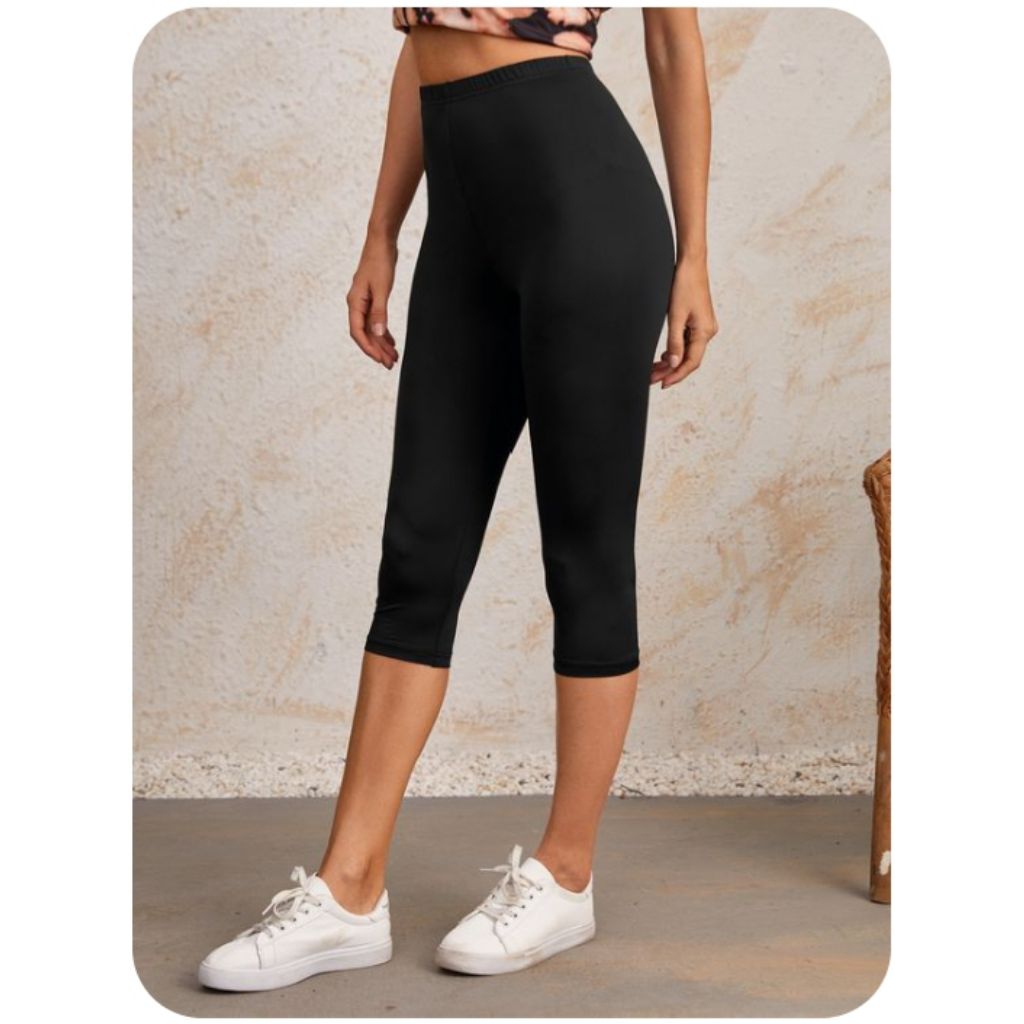 Legging 3/4 Wanita||Leging Pendek Bawah Lutut