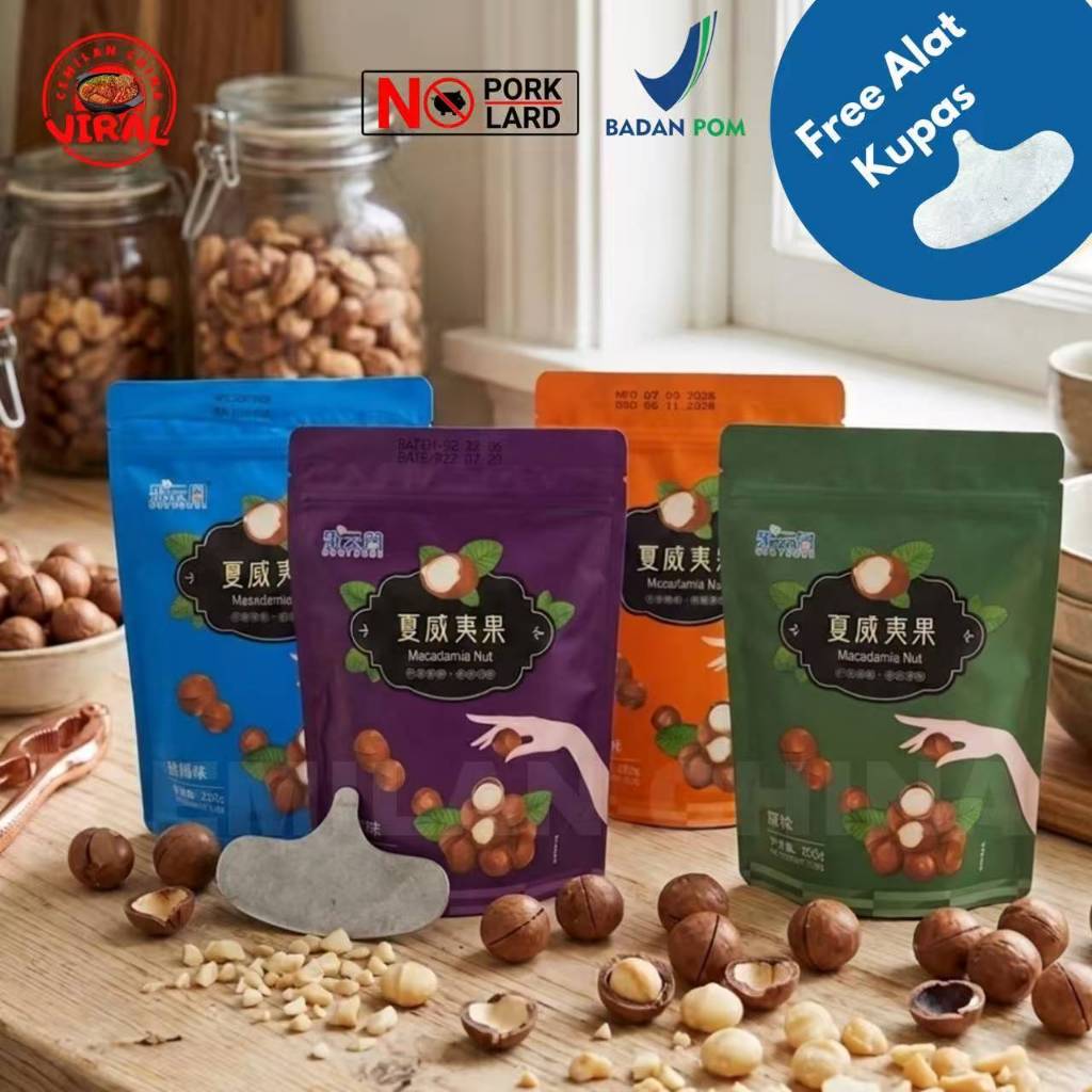 [HALAL] [GuoYunGe] kacang macadamia/kacang macadamia roasted/kacang macadamia panggang/kacang hawai/