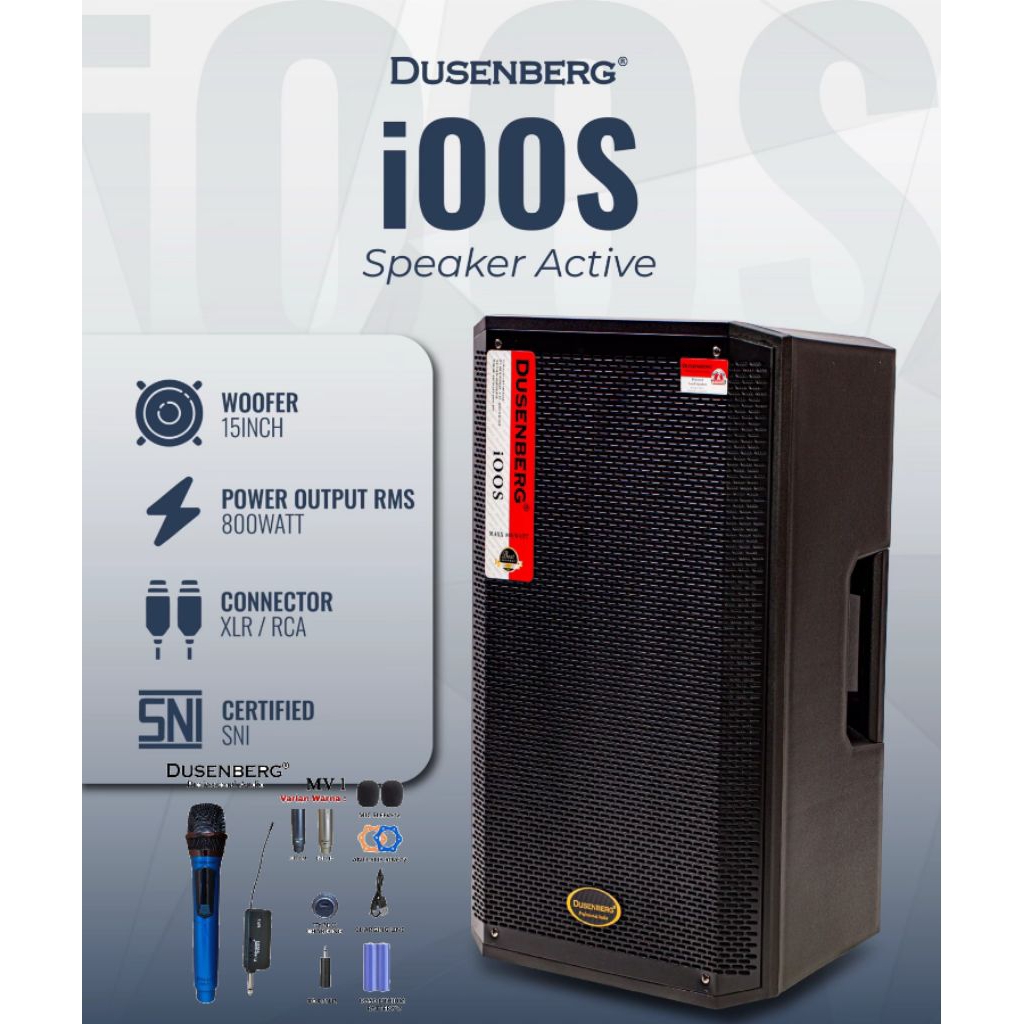 Speaker aktif bluetooth DUSENBERG IOOS 15" speaker karaoke smart tv bluetooth YouTube