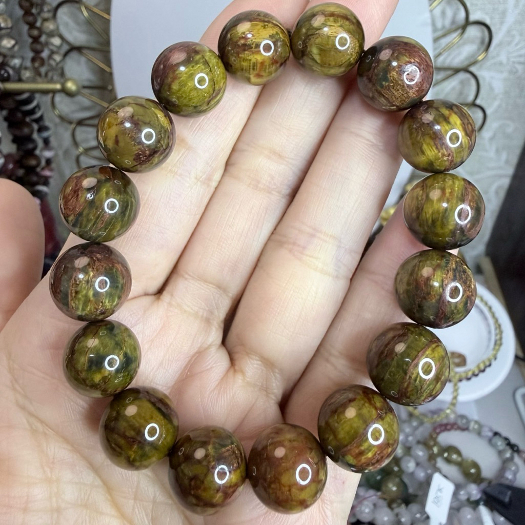 Pietersite Natural Bracelet (Yellow Namibia)
