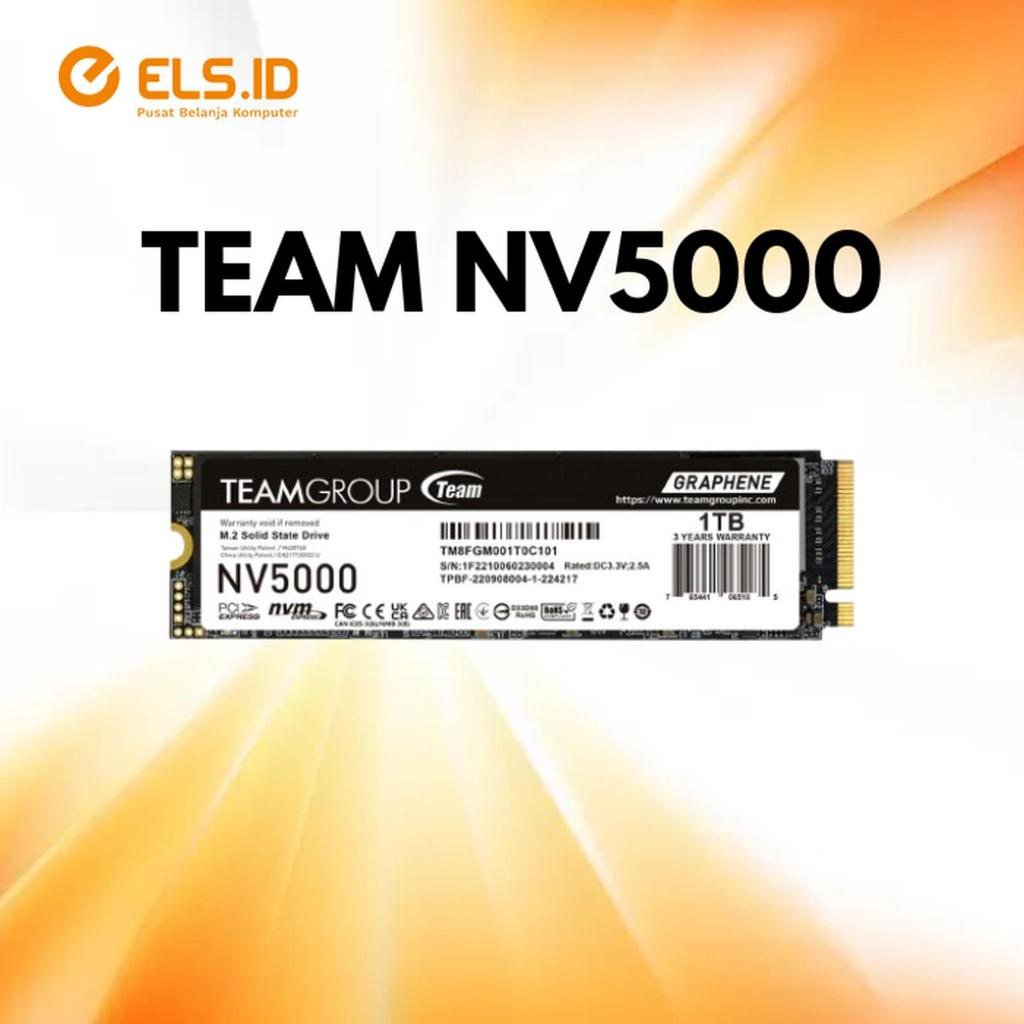 TEAMGROUP NV5000 M.2 2280 PCIe Gen4 x4 NVMe SSD 500GB / 1TB / 2TB