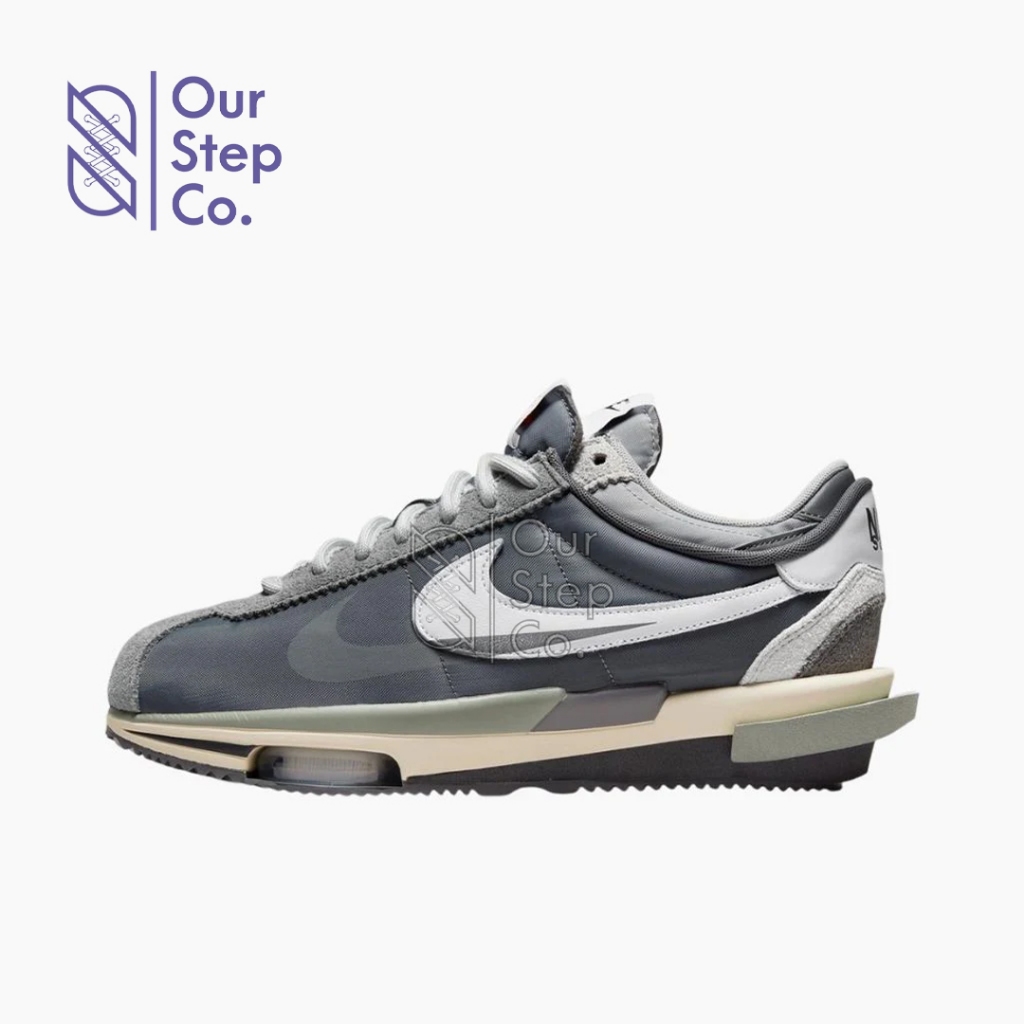 Sepatu Sacai x Nike Cortez 4.0 Grey BNIB Original