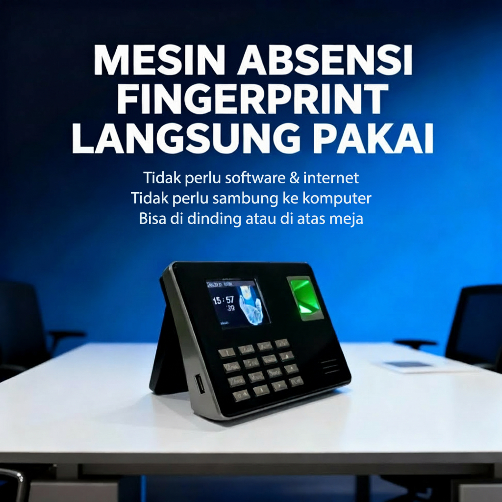 Mesin Absensi Fingerprint Sidik Jari ICON 800 & ICON 16 Absen Finger Print PIN Garansi 5 Tahun Cocok