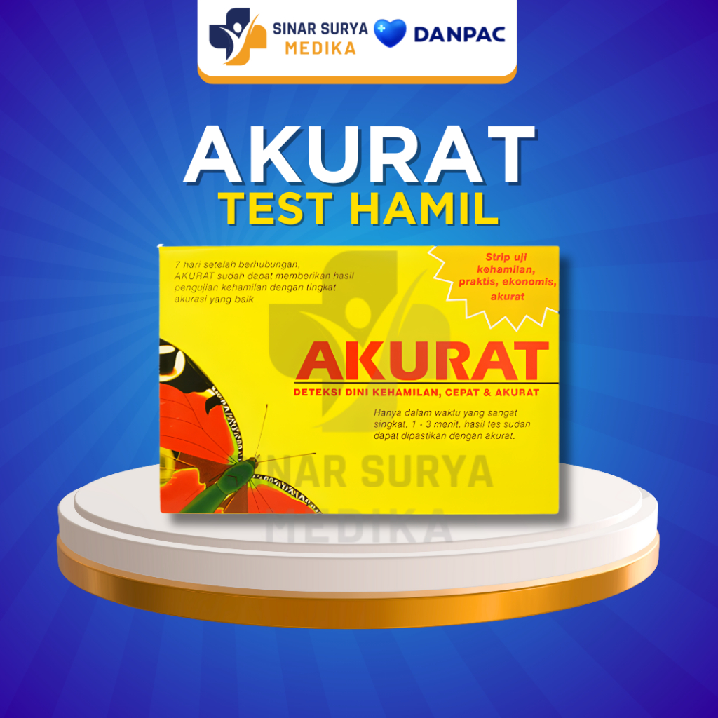 AKURAT - Test pack akurat / test kehamilan strip akurat / testpack akurat sekali