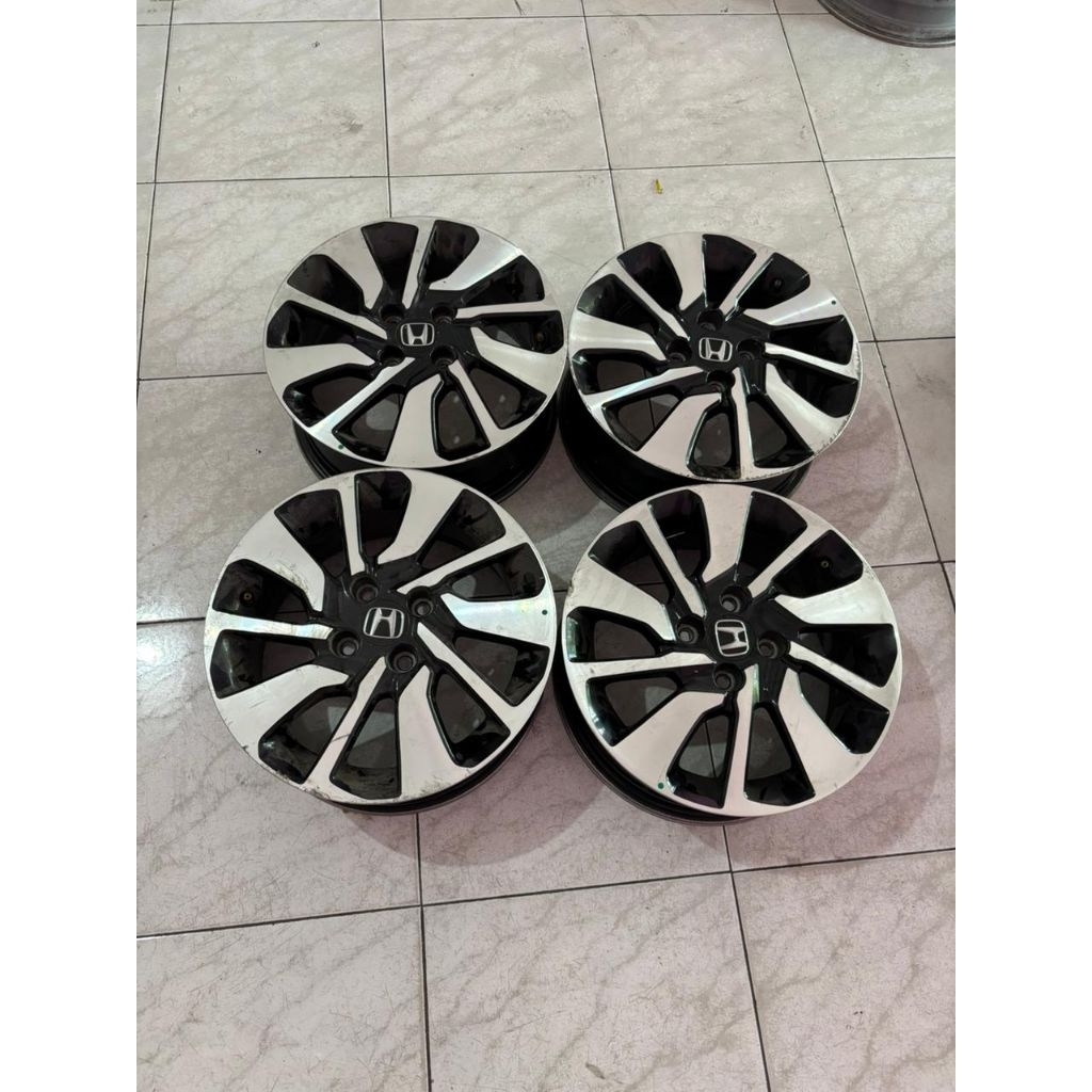 Velg Mobil Bekas STD BRIO RS Ring 15 pcd 4x100 Et53 Black polis